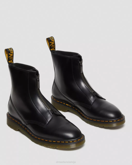 Dr. Martens apavi vīriešiem melni pulēti gludi cabbott gludie zābaki LHJP387