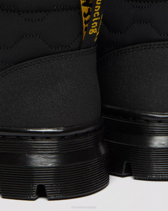 Dr. Martens apavi vīriešiem melns dubults oriģināls un mīksts polimērs bonny ii dubultās ādas ikdienas zābaki LHJP148