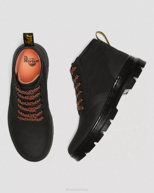 Dr. Martens apavi vīriešiem melns dubults oriģināls un mīksts polimērs bonny ii dubultās ādas ikdienas zābaki LHJP148