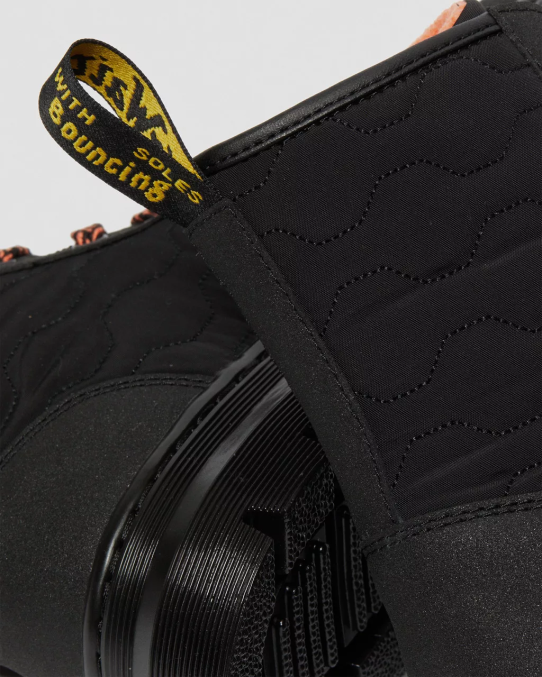 Dr. Martens apavi vīriešiem melns dubults oriģināls un mīksts polimērs ķemmes ii dubultās ādas ikdienas zābaki LHJP197