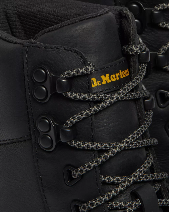 Dr. Martens apavi vīriešiem melnā Vaiominga Tarik Wyoming ādas komunālie zābaki LHJP77