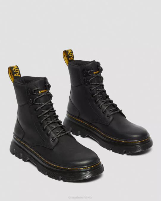 Dr. Martens apavi vīriešiem melnā Vaiominga Tarik Wyoming ādas komunālie zābaki LHJP77