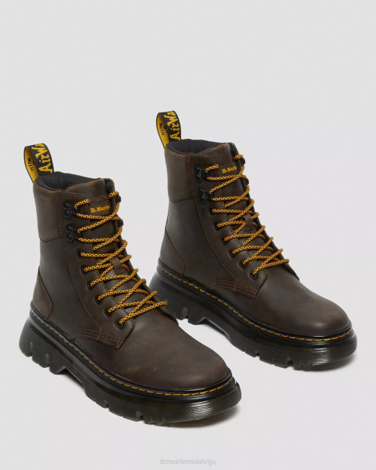 Dr. Martens apavi vīriešiem tumši brūns trakais zirgs tarik crazy zirga ādas komunālie zābaki LHJP80