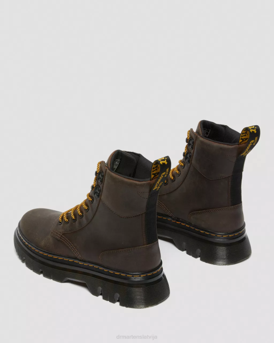 Dr. Martens apavi vīriešiem tumši brūns trakais zirgs tarik crazy zirga ādas komunālie zābaki LHJP80