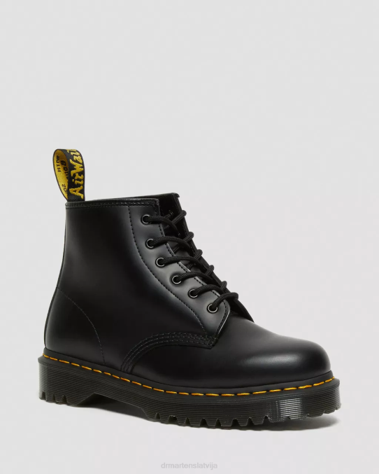 Dr. Martens apavi vīriešiem melna gluda 101 bex gludas ādas puszābaki LHJP178