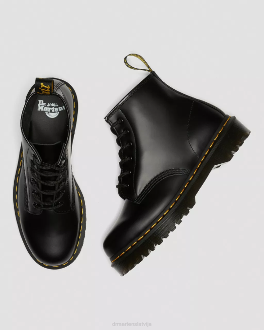 Dr. Martens apavi vīriešiem melna gluda 101 bex gludas ādas puszābaki LHJP178