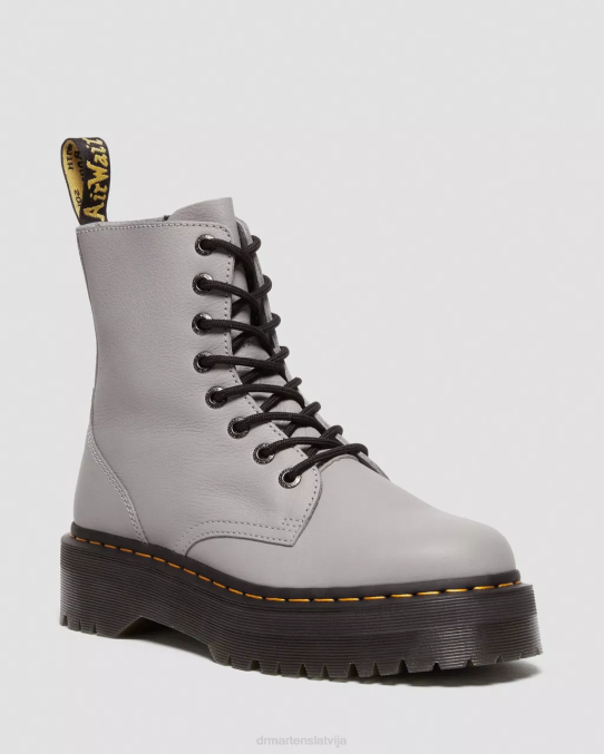 Dr. Martens apavi vīriešiem pelēkā pisa jadon boot pisa ādas platformas LHJP187