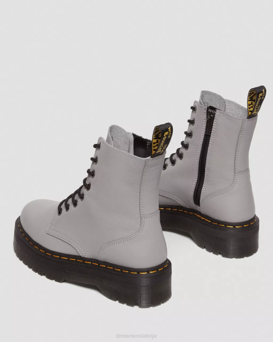 Dr. Martens apavi vīriešiem pelēkā pisa jadon boot pisa ādas platformas LHJP187