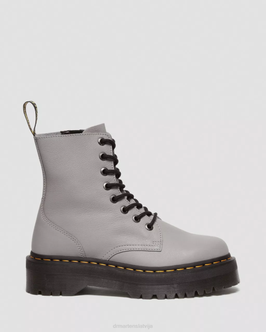 Dr. Martens apavi vīriešiem pelēkā pisa jadon boot pisa ādas platformas LHJP187