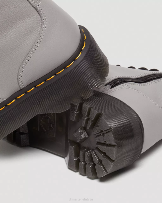 Dr. Martens apavi vīriešiem pelēkā pisa jadon boot pisa ādas platformas LHJP187
