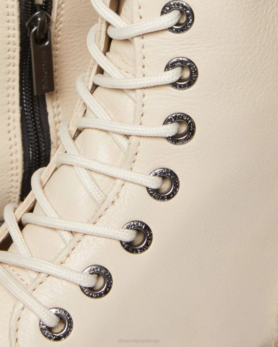 Dr. Martens apavi vīriešiem pergamenta bēša pisa jadon boot pisa ādas platformas LHJP112