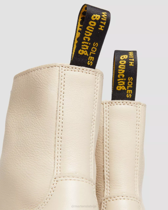 Dr. Martens apavi vīriešiem pergamenta bēša pisa jadon boot pisa ādas platformas LHJP112